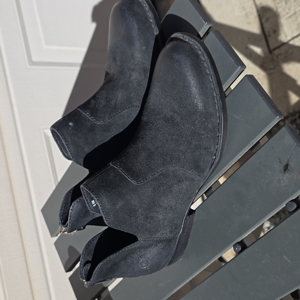 Born Black Suede Booties